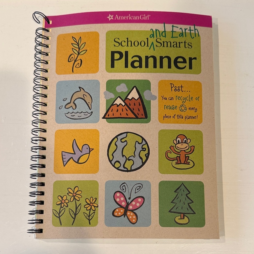 American Girl Earth-Themed School Planner - NEW